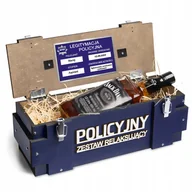 Zestawy upominkowe - Prezent dla Policjanta Skrzynka na alkohol na urodziny dla Taty Kolegi - miniaturka - grafika 1