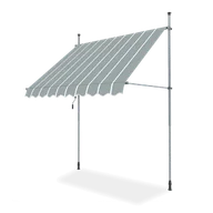 Markizy - Markiza balkonowa EASY Grey/White 350x130cm - Focus Garden - miniaturka - grafika 1