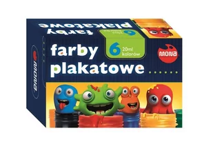 Farby SZKOLNE NUNO 6 KOL 20ML - Przybory szkolne - miniaturka - grafika 2