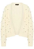 Swetry damskie - faina Kardigan damski 11025481, biały (wollweiss), M-L - miniaturka - grafika 1