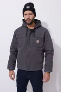Kurtka męska ocieplana Carhartt Washed Duck Sherpa Utility GVL Gravel