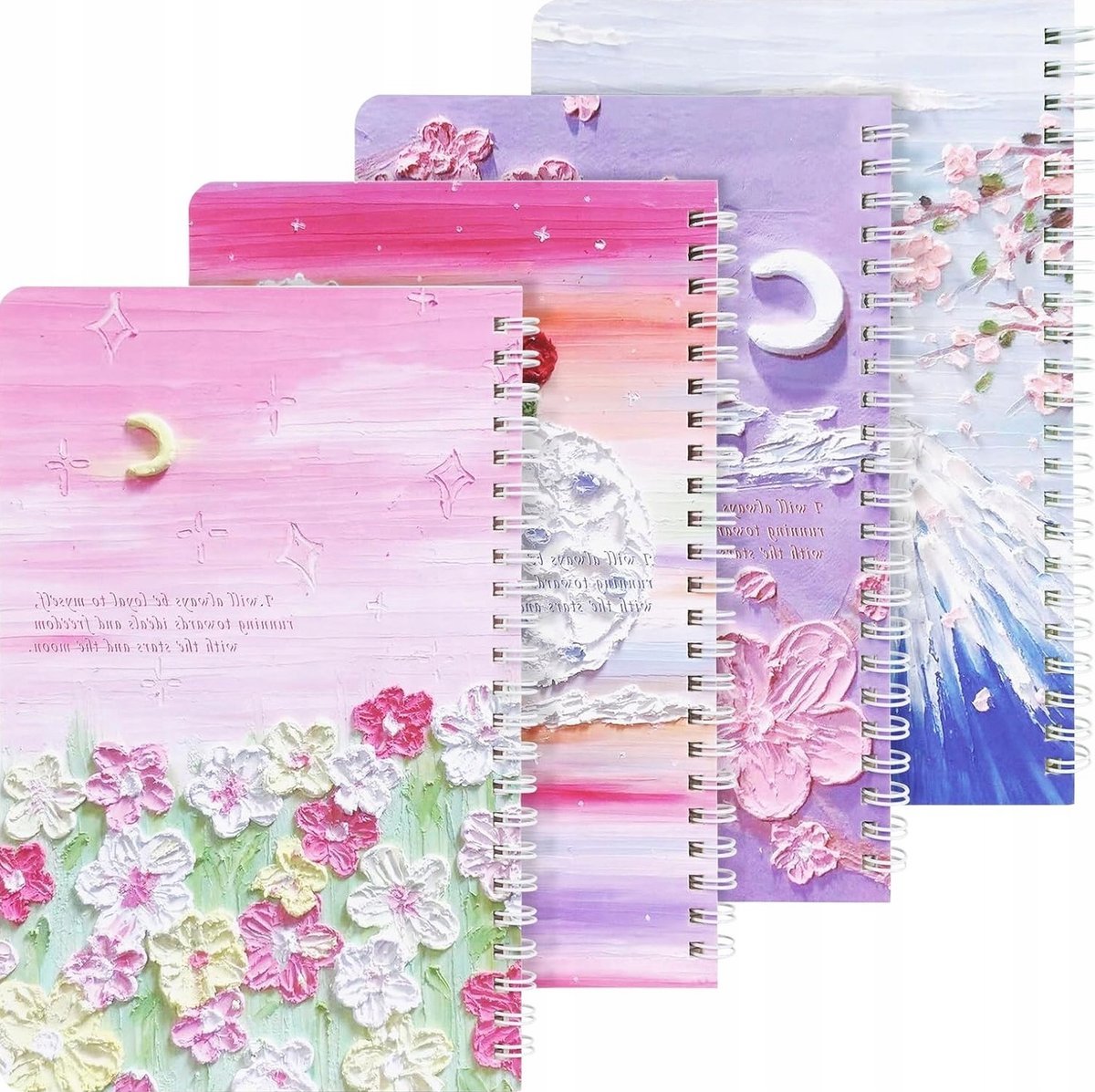 Notatnik spiralny a5 4 sztuki 120 stron papier wodoodporny notes