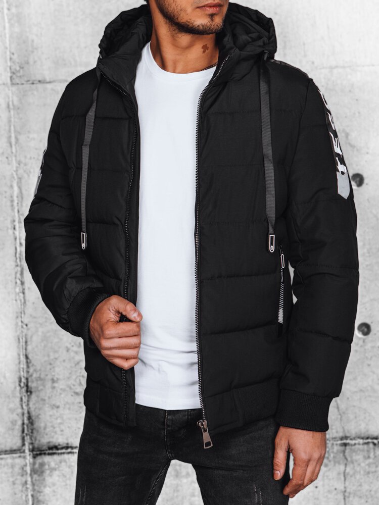 Kurtka męska pikowana czarna Dstreet TX4637-3XL