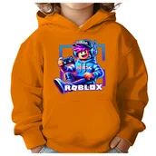 Bluzy dla dziewczynek - BLUZA DZIECIĘCA Z KAPTUREM ROBLOX GRACZ 134-140 DLA DZIECKA PREZENT - miniaturka - grafika 1