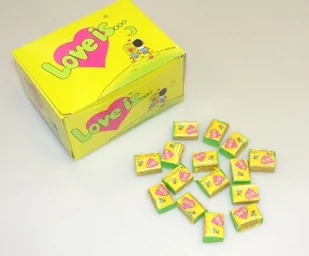 Guma do żucia Love is kokos- ananas 100 sztuk - Gumy do żucia, lizaki, dropsy - miniaturka - grafika 1
