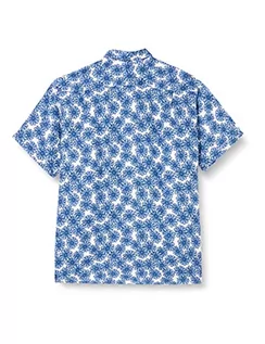 Koszule męskie - Seidensticker Męska koszula z krótkim rękawem, regularny krój, niebieska, 41, niebieski, 41 - grafika 1