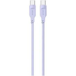 USAMS Kabel USB-C na USB-C PD Fast Charging 1,2m 100W Lithe Series purpurowy/purple SJ567USB03 (US-SJ567) - Kable - miniaturka - grafika 1