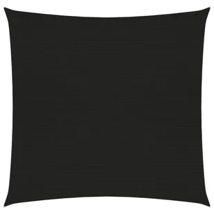 VidaXL Żagiel przeciwsłoneczny, 160 g/m, czarny, 3,6x3,6 m, HDPE 311715 VidaXL - Parasole ogrodowe - miniaturka - grafika 7