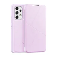 Etui i futerały do telefonów - Dux Ducis Skin X kabura etui pokrowiec z klapką Samsung Galaxy A73 różowy - miniaturka - grafika 1