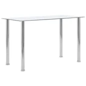 Stoły - vidaXL Stół jadalniany, przezroczysty, 120x60x75 cm, szkło hartowane - miniaturka - grafika 1