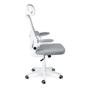 Fotel biurowy, krzesło biurowe Fotel biurowy z mikrosiatki Sofotel Formax szary - Fotele i krzesła biurowe - miniaturka - grafika 5