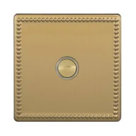 Wyłączniki światła i elektryczne - VARILIGHT OLD Włącznik pojedynczy JUBILEE  mosiądz szlifowany  VARILIGHT OLD - miniaturka - grafika 1