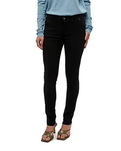 Minus Carma Spodnie damskie, czarny i srebrny, 44 - Spodnie damskie - miniaturka - grafika 1