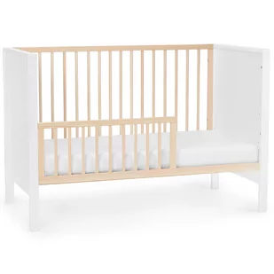 KinderKraft Łóżeczko drewniane MIA białe 6Y38CT 6Y38CT SAM One size - Łóżeczka i kojce - miniaturka - grafika 1