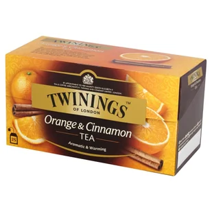 Twinings Czarna herbata z cynamonem i aromatem pomarańczy 50 g (25 torebek) - Herbata - miniaturka - grafika 1