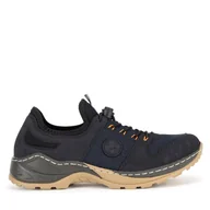 Sneakersy damskie - Sneakersy Rieker M0564-14 Granatowy - miniaturka - grafika 1