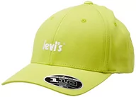 Czapki męskie - Levi's Męski plakat logo Flexfit czapka bejsbolówka, jasnozielony, Jeden rozmiar - miniaturka - grafika 1