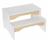 Zestawy mebli dla dzieci - Biały drewniany podest dziecięcy M1-F98 - miniaturka - grafika 1