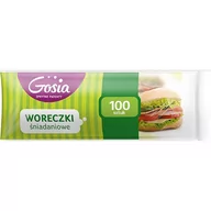 Folia, papier śniadaniowy, serwetki - Gosia Politan Woreczki śniadaniowe 100 szt. - miniaturka - grafika 1