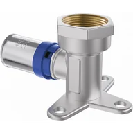 Łączniki, trójniki, kształtki - Mexen PEX-P kolano zaciskowe naścienne z łapą, zaprasowywane PEX 16 x 1/2 GW - W97128-1612F-00 - miniaturka - grafika 1