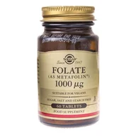 Witaminy i minerały dla sportowców - Solgar Solgar, Foliany, 1000 mcg, 60 tabletek - miniaturka - grafika 1