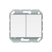 Gniazdka elektryczne - Berker DPM Solid Vilma podwójny biały - miniaturka - grafika 1