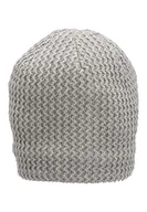 Czapki damskie - Sterntaler Dziewczęca czapka dzianinowa, srebrna, nakrapiana, 49 - miniaturka - grafika 1