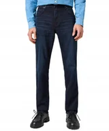 Spodnie męskie - Jeansy Wrangler Greensboro 112355019 Deep Blue Black W 31 / L 34 - miniaturka - grafika 1