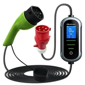 Ładowarki do samochodów elektrycznych - Ładowarka do samochodu elektrycznego QOLTEC 52437 Typ 2 22kW - miniaturka - grafika 1