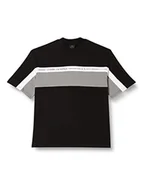 Bluzy męskie - Armani Exchange Męska bluza z okrągłym dekoltem, czarna, S, czarny, S - miniaturka - grafika 1