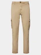 Spodnie męskie - Blend Spodnie materiałowe 20716450 Beżowy Slim Fit - miniaturka - grafika 1