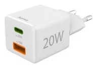 Ładowarki do telefonów - Hama mini 20W PD/QC biała - miniaturka - grafika 1