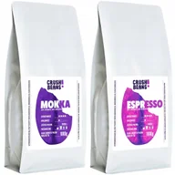 Kawa - Kawa mielona 2kg MOKKA+ESPRESSO Crush Beans MIX - miniaturka - grafika 1
