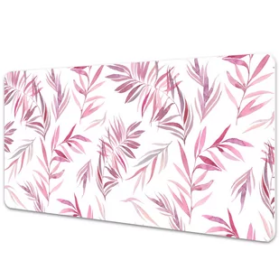 Duża podkładka ochronna na biurko Różowe liście 120x60 cm - Podkładki na biurko - miniaturka - grafika 1