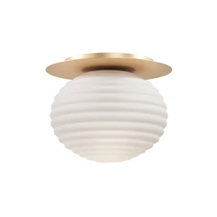 Złoto-biała lampa sufitowa z dużym gwintem MOD268CL-01G z serii REELS - Lampy sufitowe - miniaturka - grafika 1