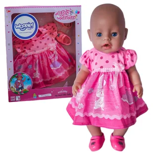 Woopie WOOPIE Ubranko dla Lalki Różowa Sukienka Króliczek 43-46 cm 28880 - Akcesoria dla lalek - miniaturka - grafika 2