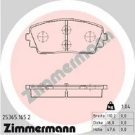 Klocki hamulcowe - Klocki hamulcowe - komplet ZIMMERMANN 25365.165.2 - miniaturka - grafika 1