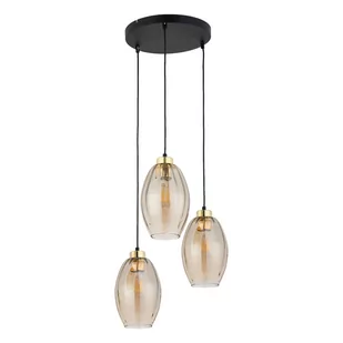 Lampa Wisząca Sebo 4634 3 Pł 3Xe27 Czarna/Złota - Lampy sufitowe - miniaturka - grafika 1