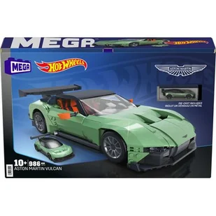 Mega Bloks, Zestaw konstrukcyjny MEGA Hot Wheels Aston Martin Vulcan kolekcjonerski - Klocki - miniaturka - grafika 1