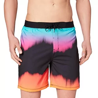 Kąpielówki męskie - Hurley Męskie szorty M Phtm Hyperweave Glitch 18' Board Shorts czarny czarny 28 CQ8608-010 - grafika 1