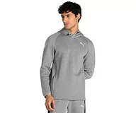 Bluzy męskie - PUMA Męska bluza z kapturem w paski, Średni szary wrzos, L - miniaturka - grafika 1