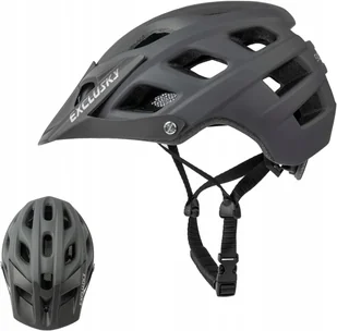Kask rowerowy Exclusky Mtb r. 56-61 czarny rower Bez Daszku - Kaski rowerowe - miniaturka - grafika 1