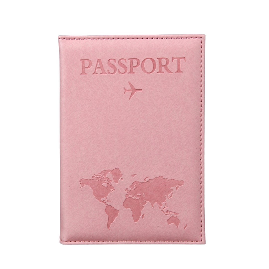ETUI NA PASZPORT OKŁADKA NA DOKUMENTY PODRÓŻNE KARTY KREDYTOWE RÓŻOWY