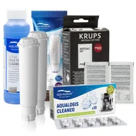 Akcesoria i części do ekspresów do kawy - Zestaw Krups AL-TES46 2szt, F054, Cleaneo 10szt, latteo 250ml - miniaturka - grafika 1