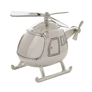 SKARBONKA HELIKOPTER Bambino metalowa srebrna - Skarbonki - miniaturka - grafika 1