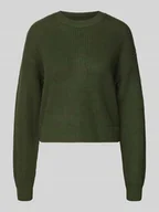 Swetry damskie - Sweter z dzianiny z okrągłym dekoltem model ‘MAYSA’ - miniaturka - grafika 1