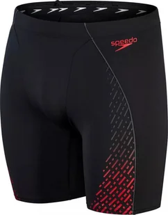Speedo Męskie kąpielówki Speedo ECO END PRO MID JAM V2 AM black/fed red rozmiar 32 - Kąpielówki męskie - miniaturka - grafika 1