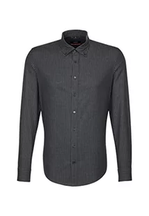 Seidensticker Męska koszula biznesowa – Smart Business koszula z kołnierzem button down i wysokim komfortem noszenia – krój slim fit – długi rękaw – 100% bawełna, - Koszule męskie - miniaturka - grafika 1