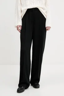 Tommy Hilfiger spodnie damskie kolor czarny proste high waist WW0WW46749 - Spodnie sportowe damskie - miniaturka - grafika 1