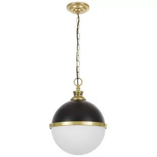 LAMPA WISZĄCA LOFT CZARNO-MOSIĘŻNA LARGO - Lampy sufitowe - miniaturka - grafika 1